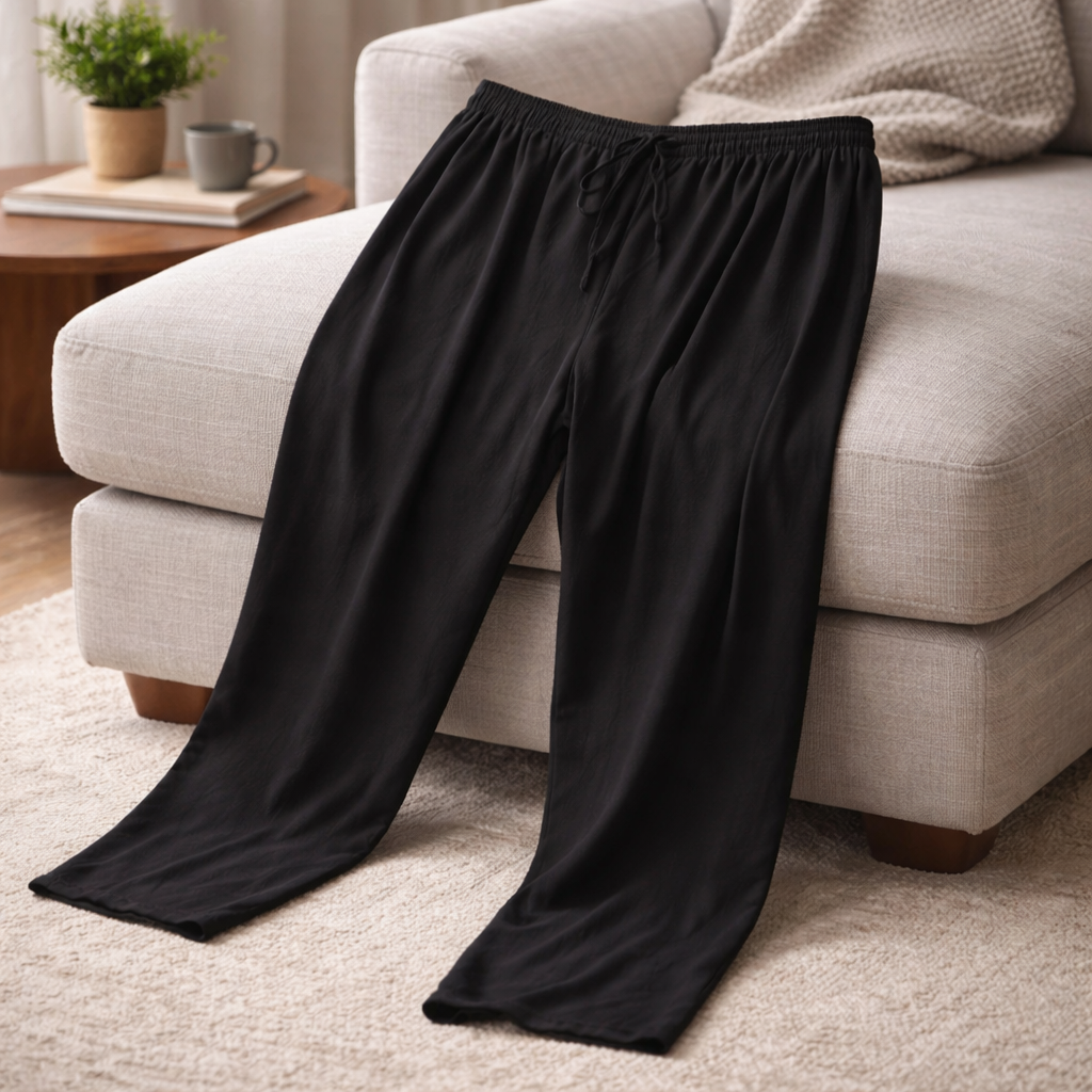 Elevate Your Ease: The Flowy Wide-Leg Lounge Pant Free Size