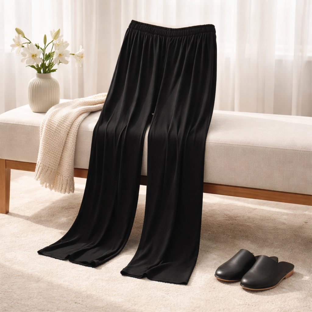 Slightly worn Flowy Wide-Leg Lounge Pant Size Small