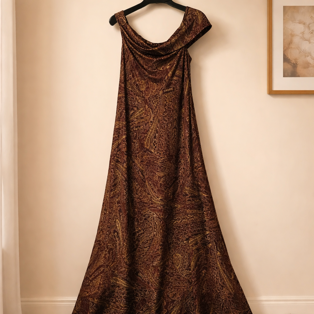 Ralph Lauren floor-length evening gown. Size 14