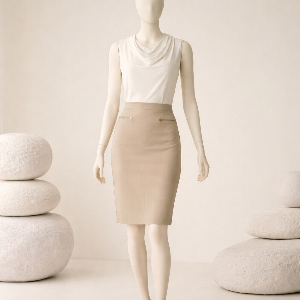 Tommy Hilfiger Women’s Professional Pencil Skirt – Classic Tan Size 10