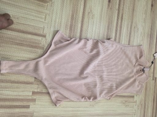 BCBG Light pink mock neck bodysuite - All Seasons Curves
