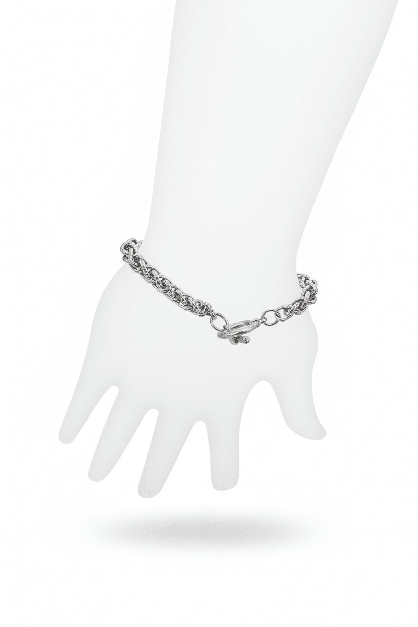 Classic Cable Chain Bracelet with Toggle Clasp - All Seasons Curves