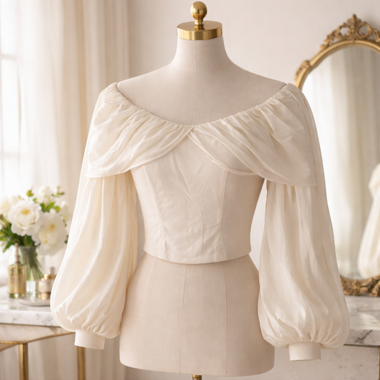 New without Tag Express The "Goddess" Off-the-Shoulder Corset Bodice Top