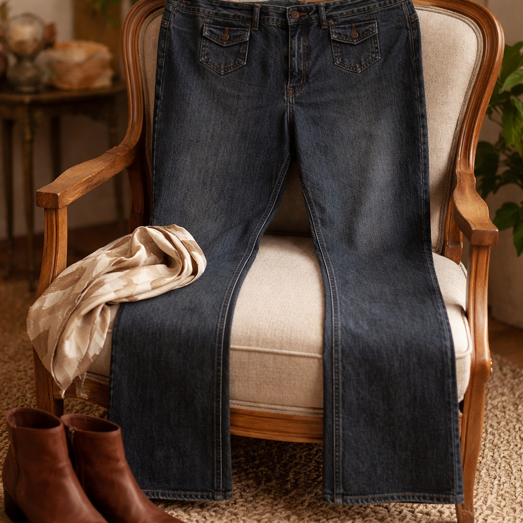 The Venezia Classic blue Washed Bootcut Jeans Size 20 Tall