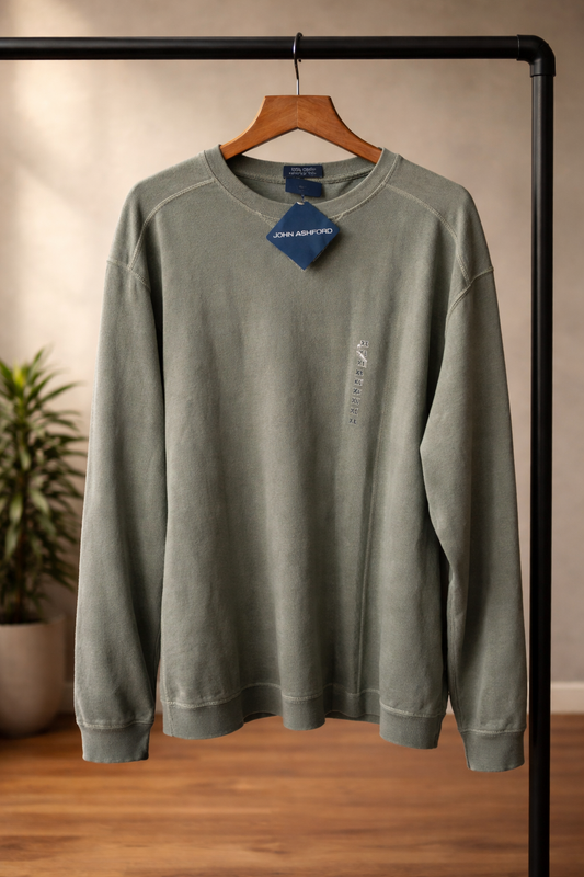 John Ashford Garment-Dyed Crewneck Sweatshirt XL
