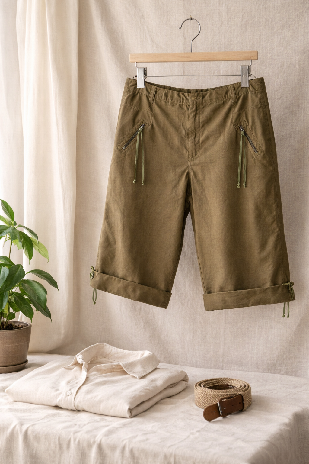 Sherry Taylor Utility Drawstring Capri Pants Size 2X