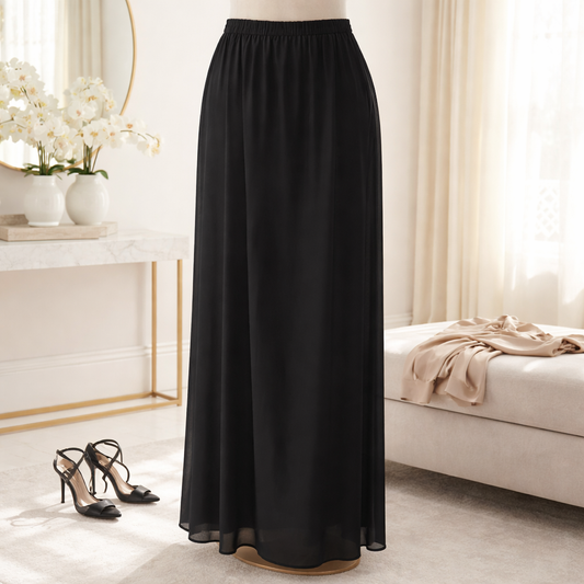 Frazier Lawrence Sheer Chiffon Maxi Skirt 1X