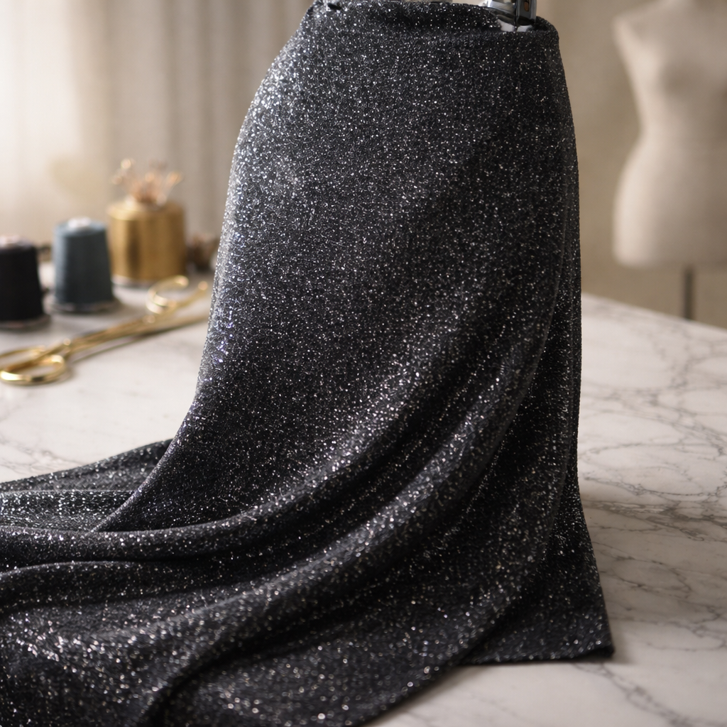 Slightly worn XOXO navy blue glitter maxi skirt. Size L