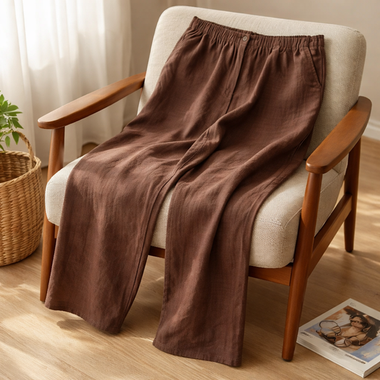 New York & Company 100% Linen Wide-Leg Pants. Size XL