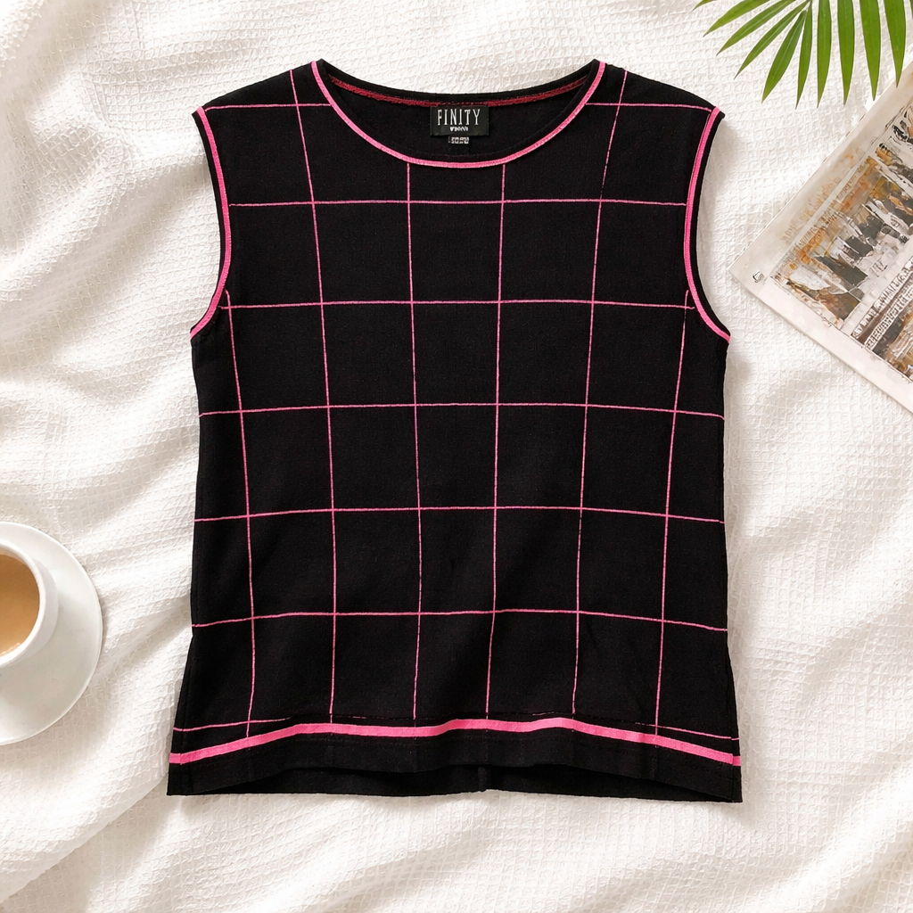 Finity woman sophisticated and vibrant 2-piece top set. Size 1X