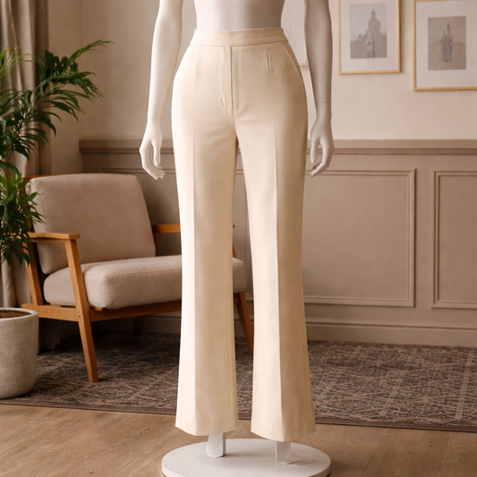 Sophisticated Lauren Ralph Lauren high-rise flare trousers. Size 4