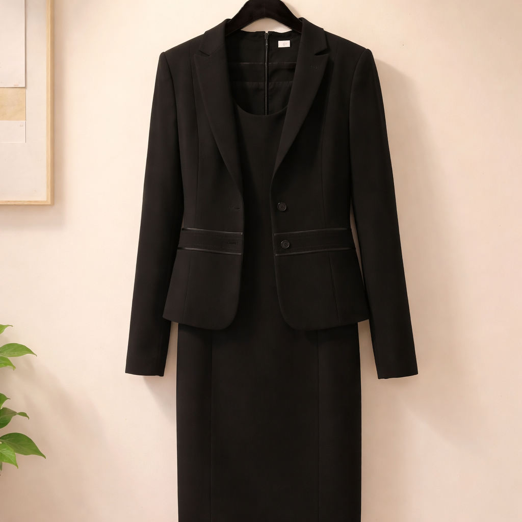 Quintessential 2 PCS Calvin Klein sleeveless sheath dress with a Blazer. Size 4