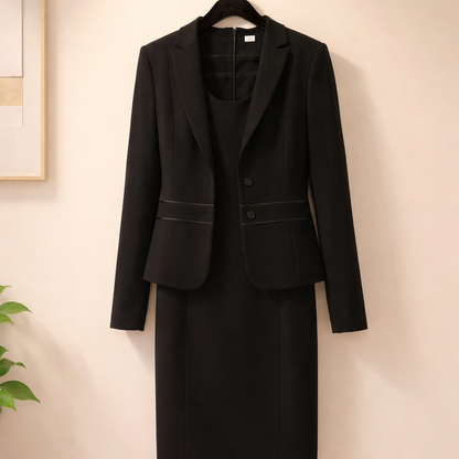 Quintessential 2 PCS Calvin Klein sleeveless sheath dress with a Blazer. Size 4