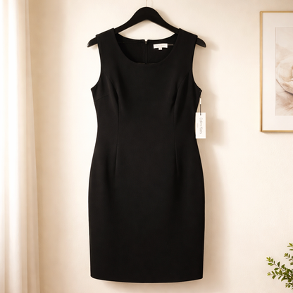 Quintessential 2 PCS Calvin Klein sleeveless sheath dress with a Blazer. Size 4