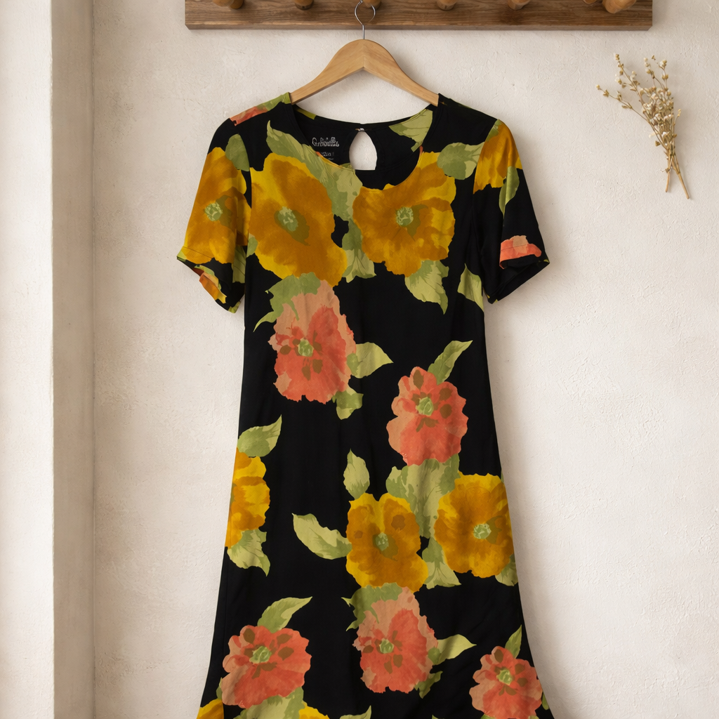 vintage-inspired romance with this striking Mlle Gabrielle maxi dress. Size 20