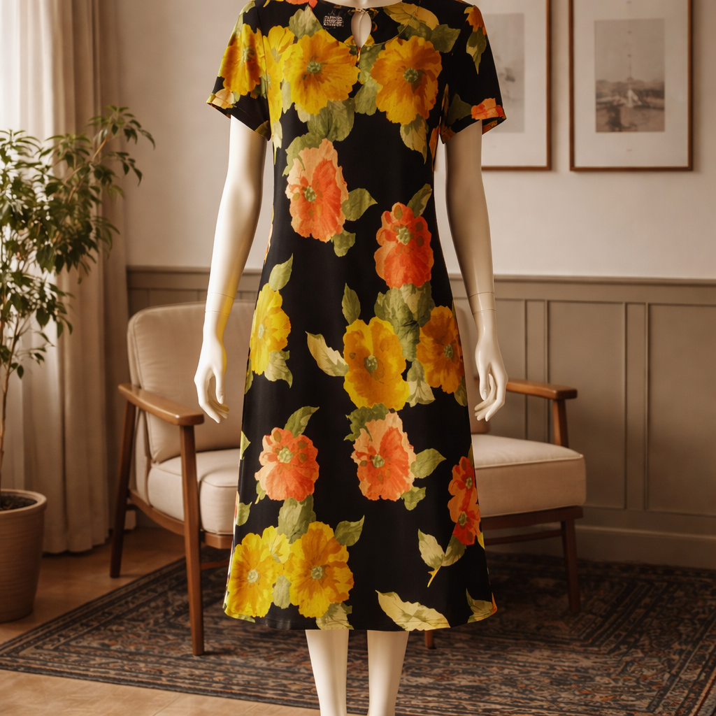 vintage-inspired romance with this striking Mlle Gabrielle maxi dress. Size 20