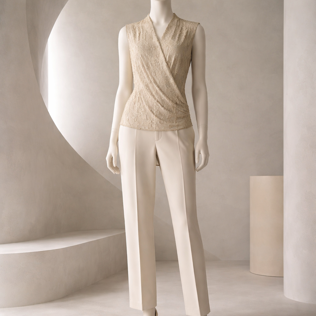 Sophisticated Calvin Klein sleeveless blouse