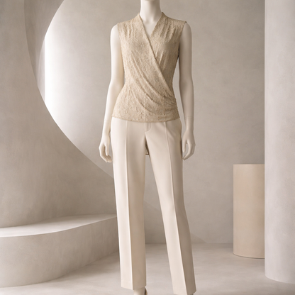 Sophisticated Calvin Klein sleeveless blouse