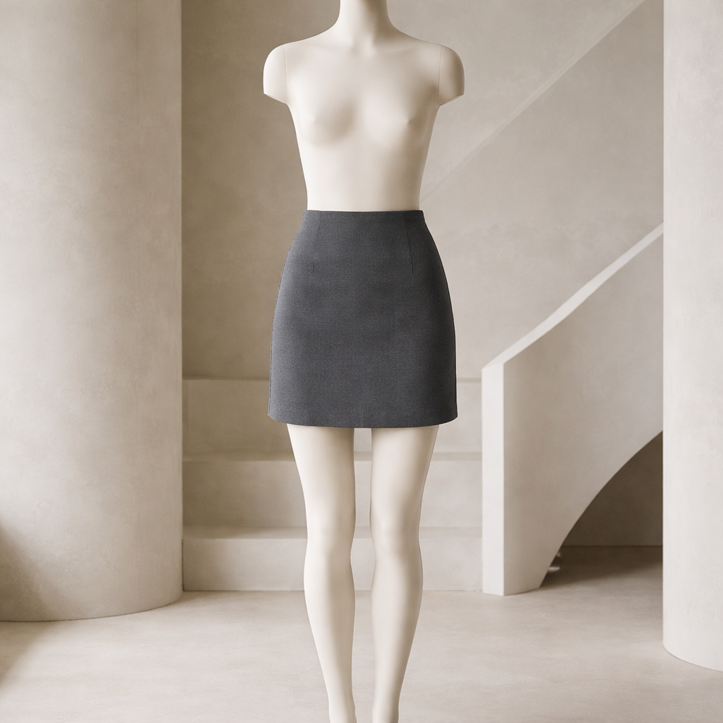 ZARA Tailored Straight-Cut Mini Skirt Size Large