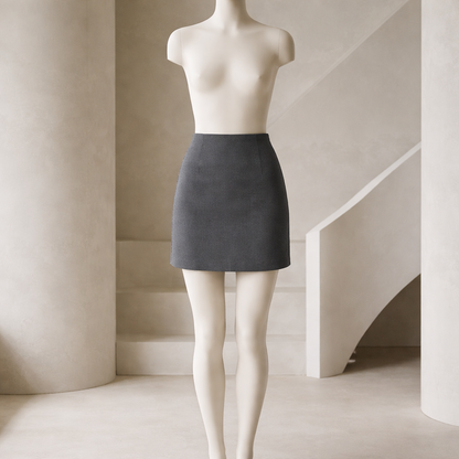 ZARA Tailored Straight-Cut Mini Skirt Size Large