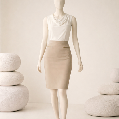 Tommy Hilfiger Women’s Professional Pencil Skirt – Classic Tan Size 10