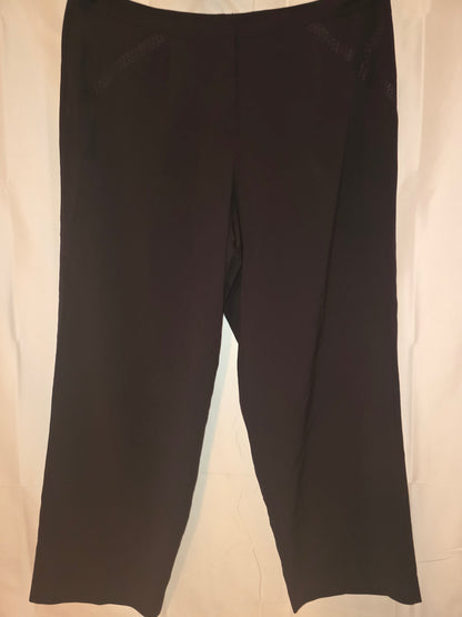 NortonMcNaughton Woman the "Manhattan" Black Trousers Size 20W