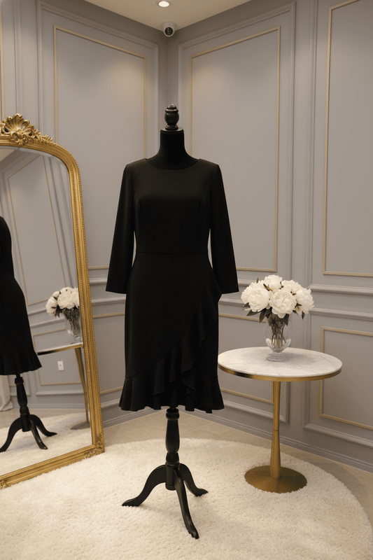 Tommy Hilfiger chic blue black dress - All Seasons Curves