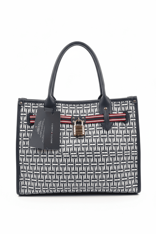 Tommy Hilfigher structured, patterned handbag - All Seasons Curves