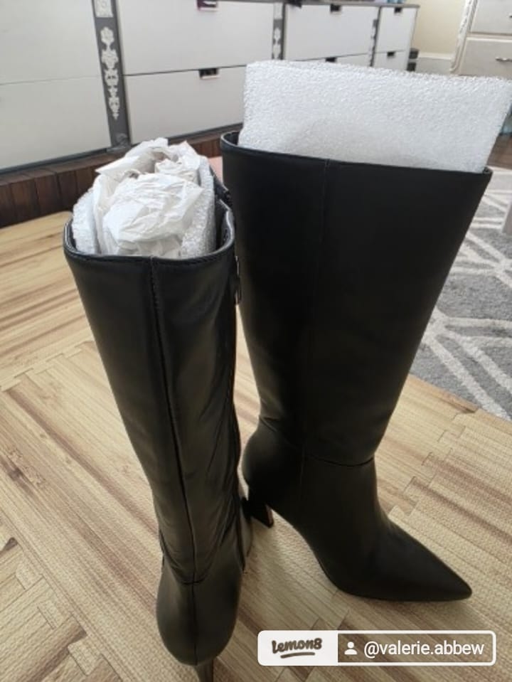 Vince Camuto sleek black pointed - toe knee - high boots - All Seasons Curves