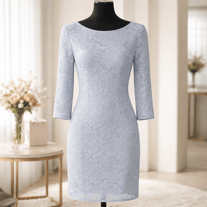 Slightly used Vince Camuto Light Blue Floral Lace Sheath Dress size 12 - All Seasons Curves
