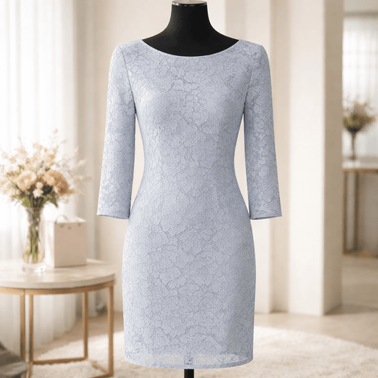 Slightly used Vince Camuto Light Blue Floral Lace Sheath Dress size 12 - All Seasons Curves
