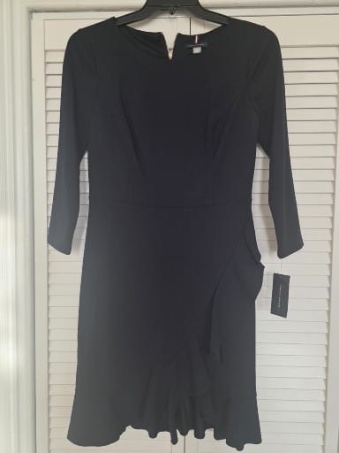 Tommy Hilfiger chic blue black dress - All Seasons Curves
