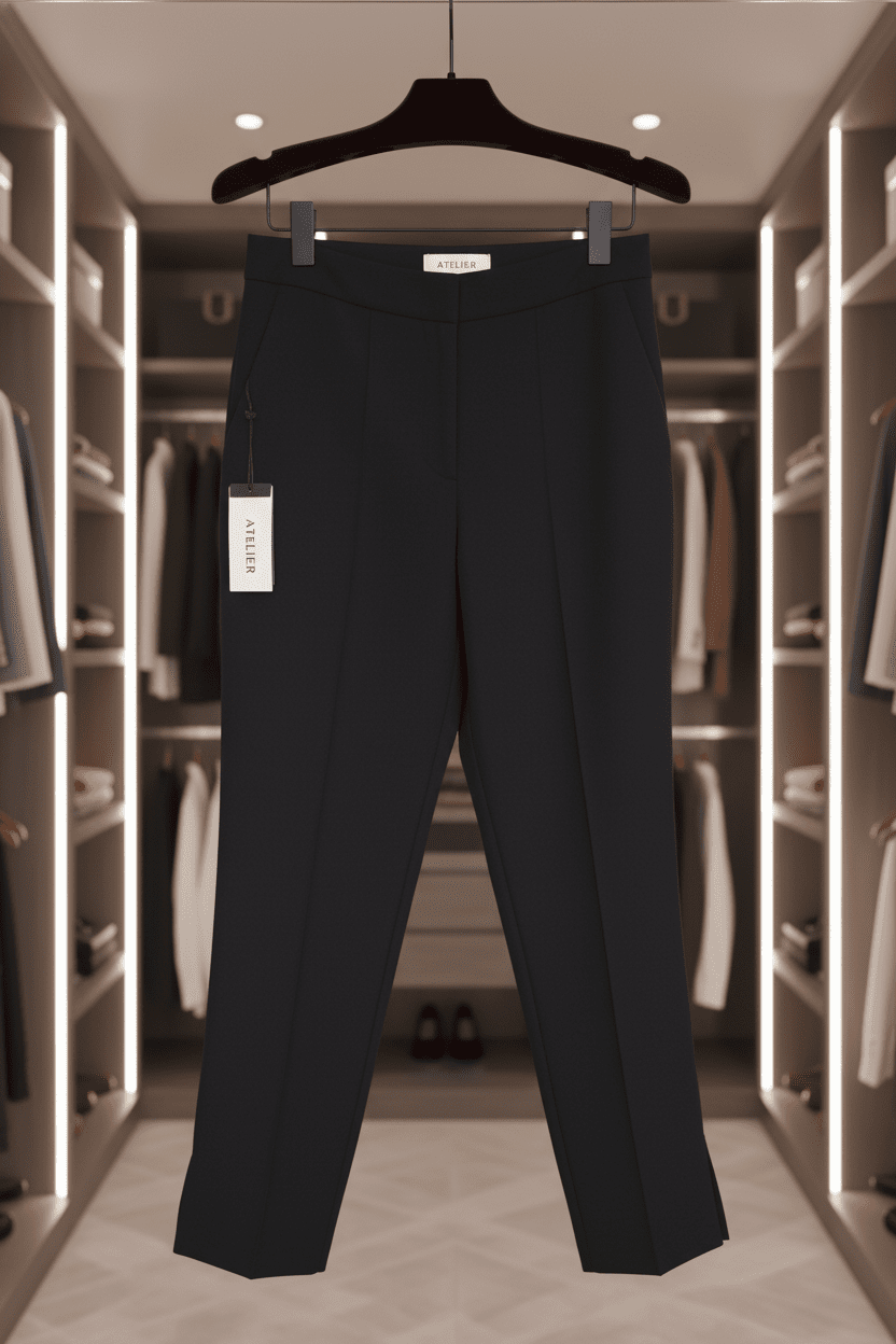 NWT INC Tapered Leg Black Trousers Size 10 - All Seasons Curves