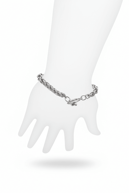 Classic Cable Chain Bracelet with Toggle Clasp - All Seasons Curves