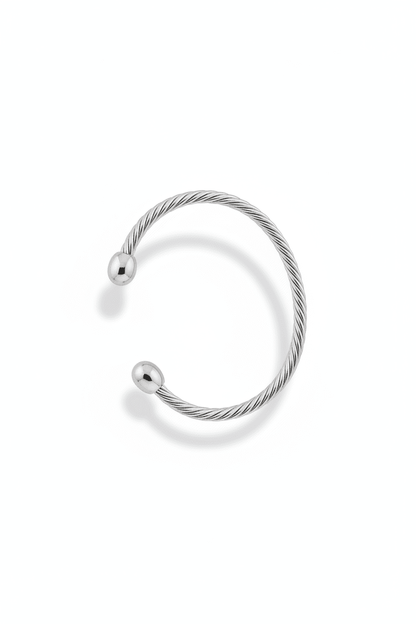 A classic, timeless twisted cable design bangle - All Seasons Curves