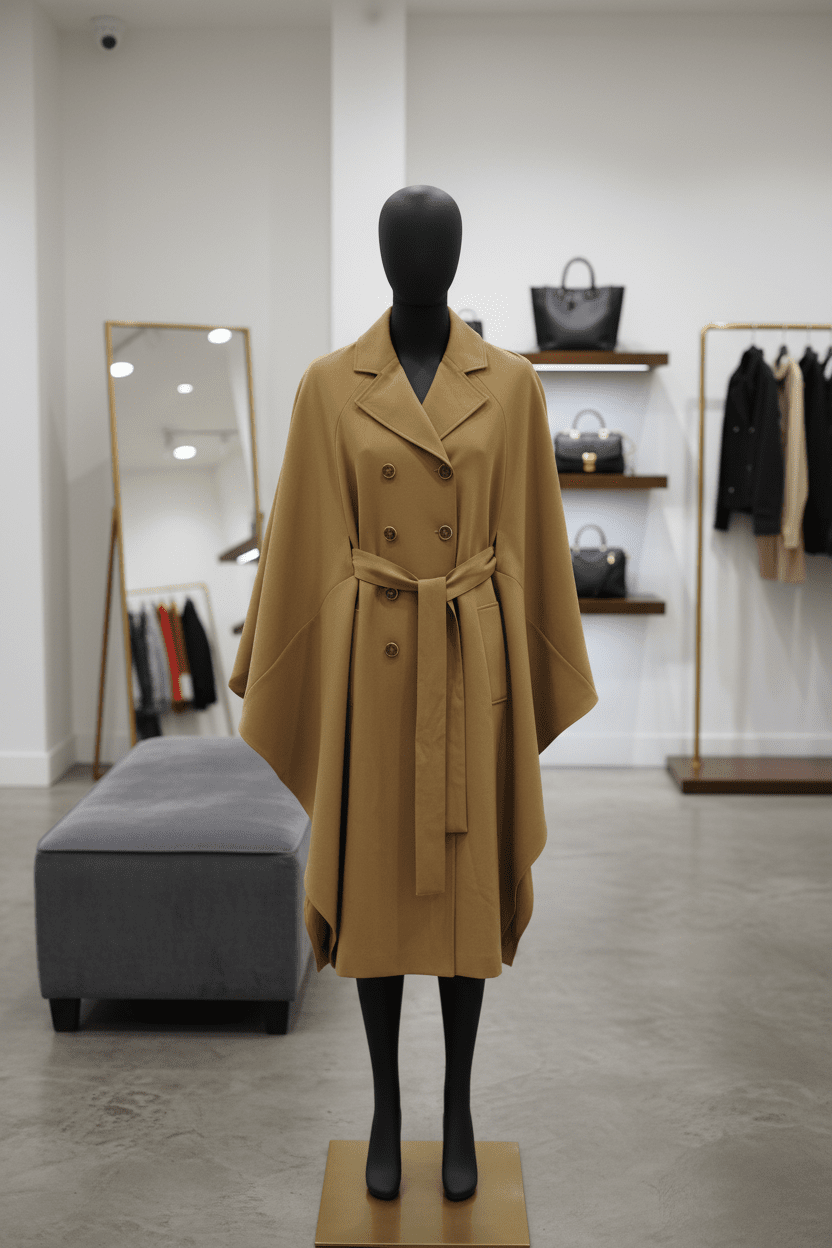 Gabrielle Union tan, double - breasted trench coat - All Seasons Curves