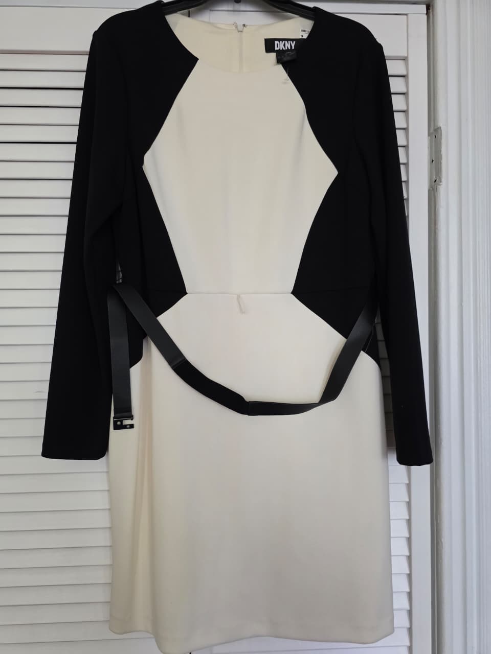 A sophisticated and modern DKNY sheath dress - All Seasons Curves