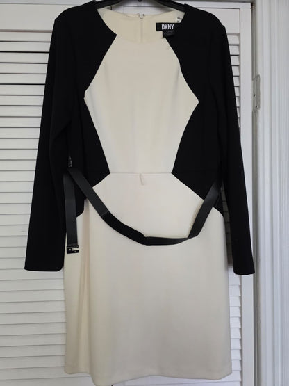 A sophisticated and modern DKNY sheath dress - All Seasons Curves