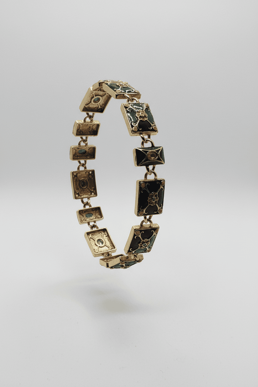 Vintage Inspired Tile Bracelet - All Seasons Curves